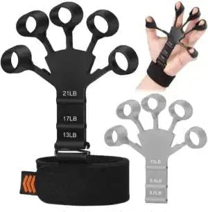 Pack of 2 Finger Gripper Hand Forearm Trainer Hand Strengthener For Workout 1 Piece