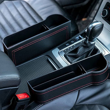 Set of 2 Car Seat Box Storage Car Seat Side Pocket Gap Slit Pocket Storage Organizer