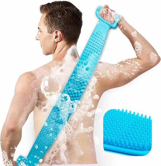 Pack of 2 Silicone Back Scrubber Soft Massage For Shower