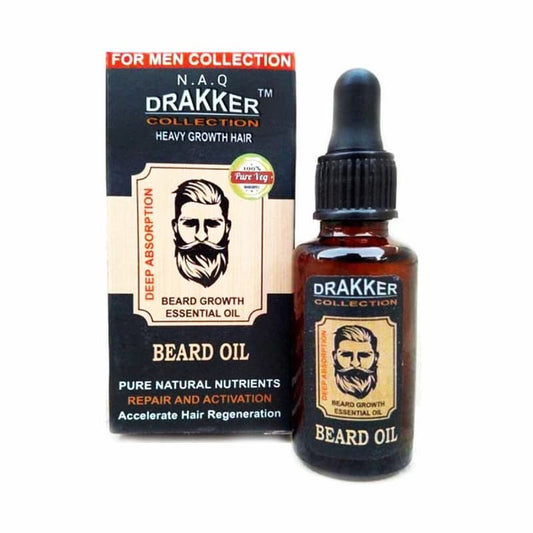 Pack of 2 Drakker collection Heavy Growth Beard Growth essential oil