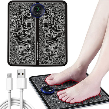 EMS Foot Massager Pad Improve Blood Circulation Relieve Ache Pain USB Rechargeable