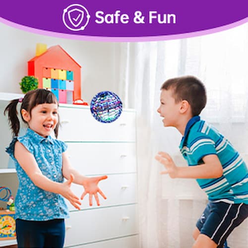 Flying Ball Hover Ball, Magic Flying Ball Magic Spinner Floating Ball, Fly Orb Drone for Children, LED Lights Flying Toy Gifts for Boys Girls Indoor Outdoor