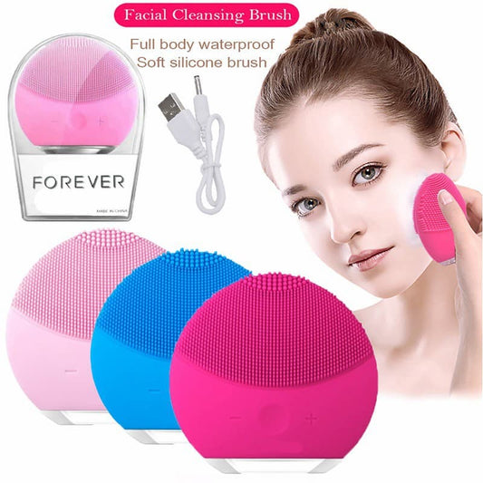 Forever Facial Cleansing Brush Rechargeable With USB Cable