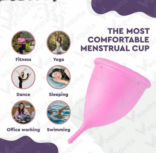 Pack of 2 High Quality Menstrual Cup, Reusable Menstrual Period cup