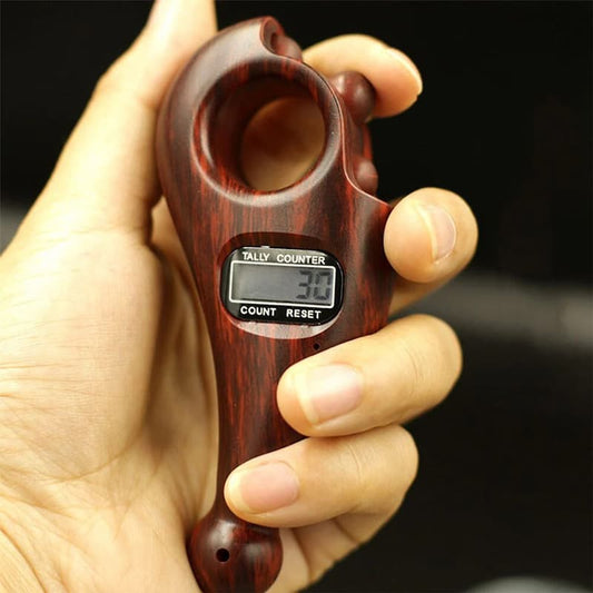 Pack of 2 Digital Tasbeeh Tally Counter with LED Light Beads Rolling