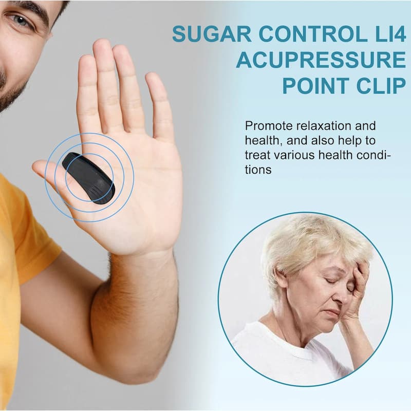 Pack of 2 Sugar Control Acupressure Clip for Diabetics