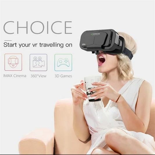 New 2025 VERSION 10 VR Shinecon G10 New 3D Virtual Reality Box Gaming Glasses Headset Compatible Metaverse VR Headset for for 4.7-7