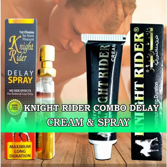 Pack of 2 Knight Rider Delay Cream & Delay Spray for Men