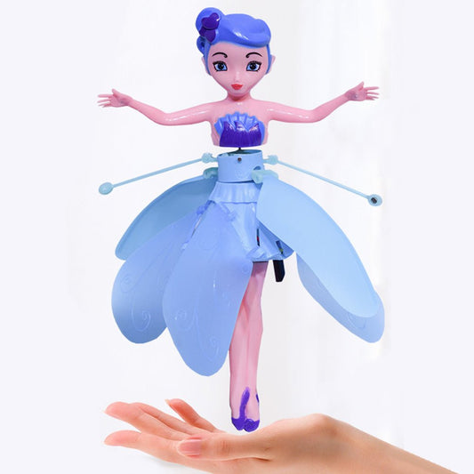 Magic Flying Fairy Flying Doll Princess Barbie Doll - USB Rechargeable Gesture Sensing Induction Flying Indoor Toy