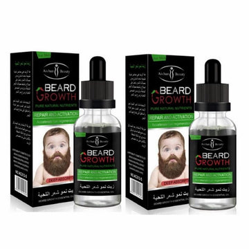 Bundle Of 2 Beard Growth Oil For Men