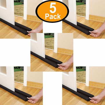 Pack of 5 Door Dust Stopper Twin Draft Flexible Door Bottom Sealing Strip Guard Blocker Sealer Door Dust Stopper Weatherstrip Door Stopper Wind Guard