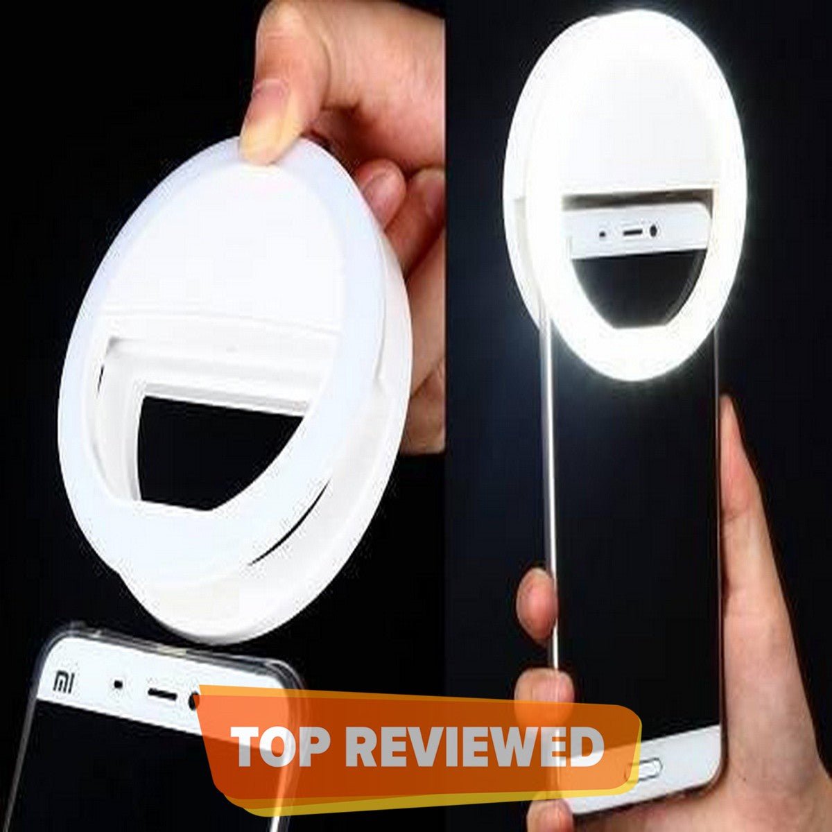 Pack of 2 Premium Quality Selfie Ring Light Rechargeable 36 LED's 3 Level Brightness For All Android And IOS