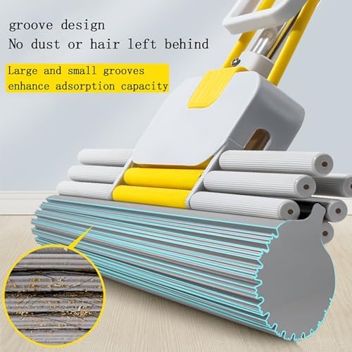 djustable Squeeze Water Floor Cleaning Magic Sponge Mop