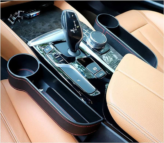 Set of 2 Car Seat Box Storage Car Seat Side Pocket Gap Slit Pocket Storage Organizer